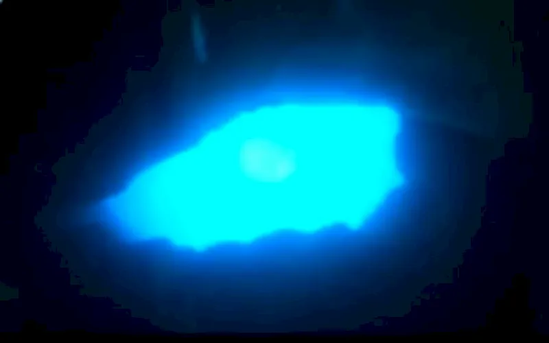 Blue-water cavern at an Isla Mujeres dive site