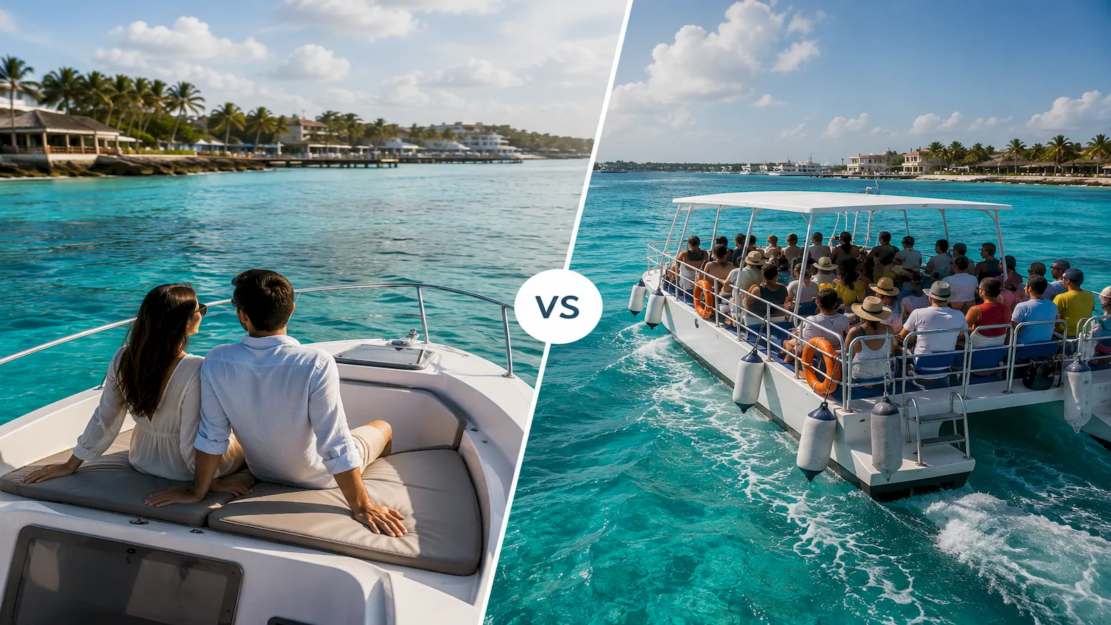 Private and shared boat experiences in Isla Mujeres