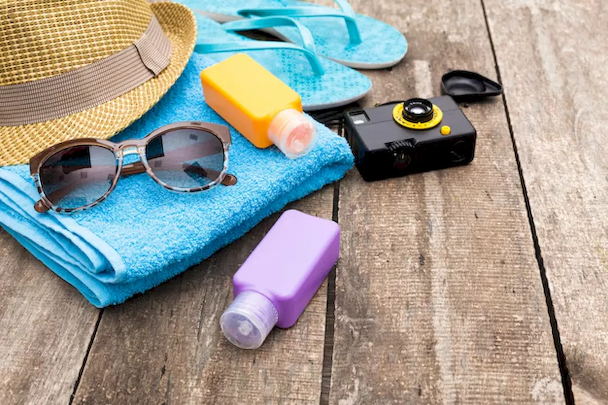 Whale shark tour essentials arranged for packing