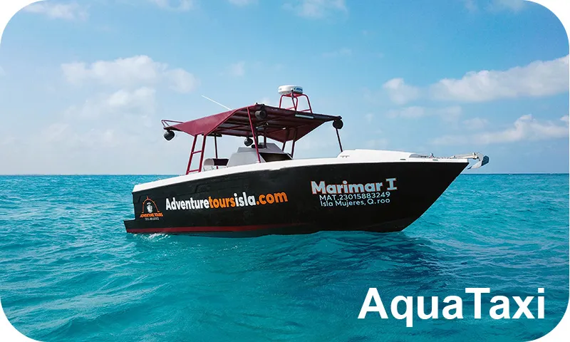 Aqua Taxi 24/7 between Cancun and Isla Mujeres