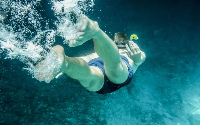 Guided reef snorkeling in Isla Mujeres